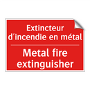 Extincteur d'incendie en métal - Metal fire extinguisher