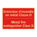 Extincteur d'incendie en métal /.../ - Metal fire extinguisher Class /.../