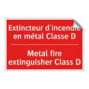 Extincteur d'incendie en métal /.../ - Metal fire extinguisher Class /.../