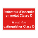 Extincteur d'incendie en métal /.../ - Metal fire extinguisher Class /.../