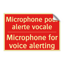 Microphone pour alerte vocale - Microphone for voice alerting