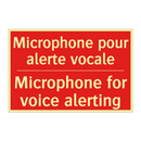 Microphone pour alerte vocale - Microphone for voice alerting