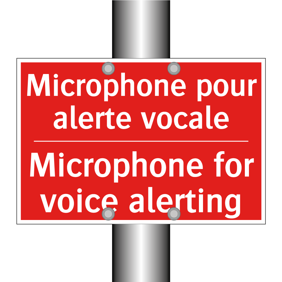 Microphone pour alerte vocale - Microphone for voice alerting