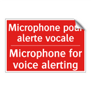Microphone pour alerte vocale - Microphone for voice alerting