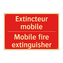 Extincteur mobile - Mobile fire extinguisher