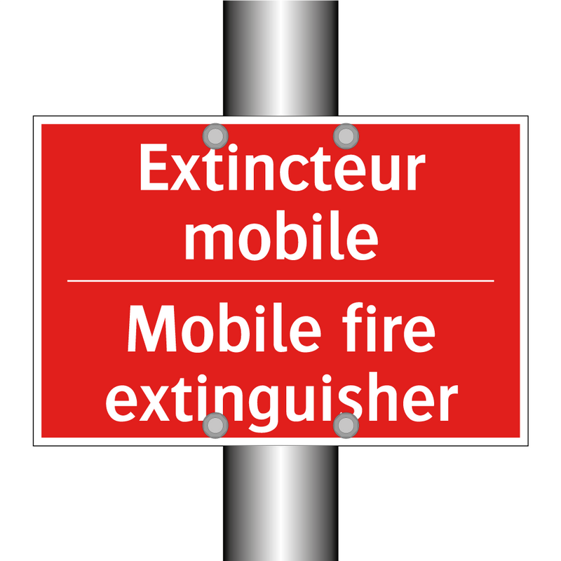 Extincteur mobile - Mobile fire extinguisher