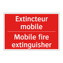 Extincteur mobile - Mobile fire extinguisher