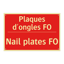 Plaques d'ongles FO - Nail plates FO