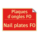 Plaques d'ongles FO - Nail plates FO
