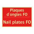 Plaques d'ongles FO - Nail plates FO