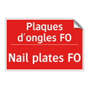 Plaques d'ongles FO - Nail plates FO