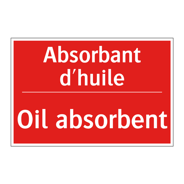 Absorbant d'huile - Oil absorbent
