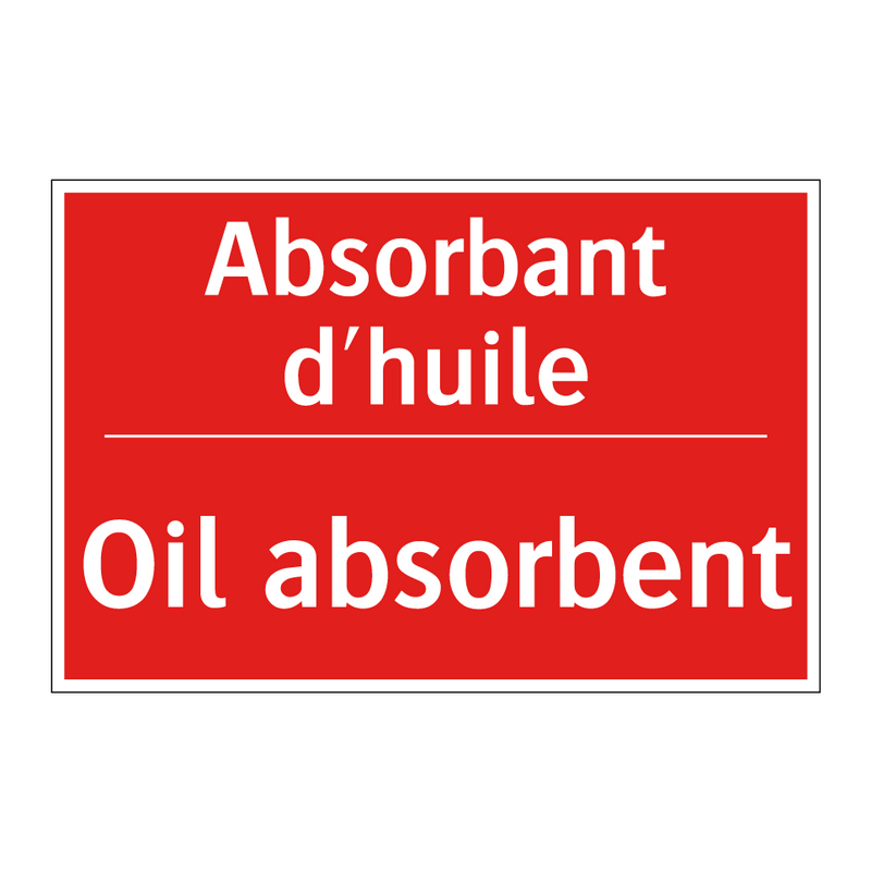 Absorbant d'huile - Oil absorbent