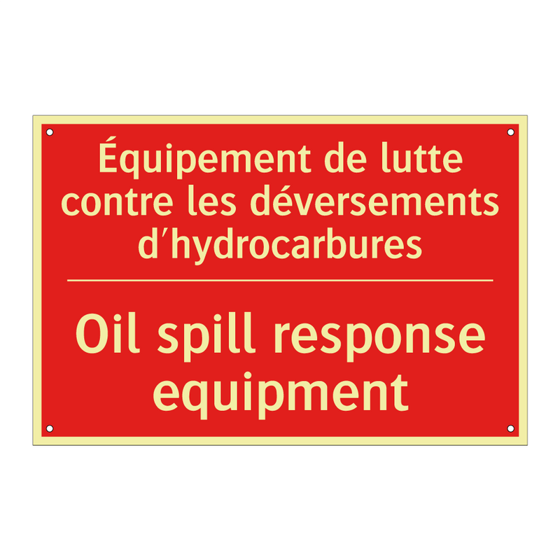 Équipement de lutte contre les /.../ - Oil spill response equipment