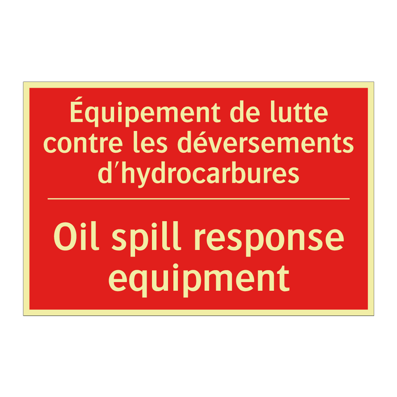 Équipement de lutte contre les /.../ - Oil spill response equipment