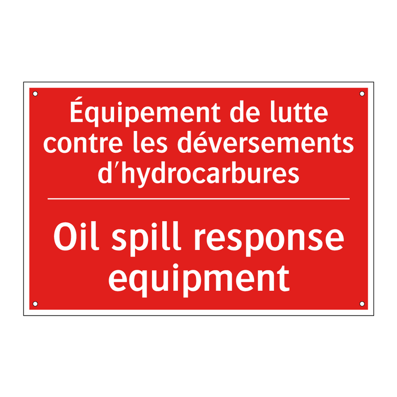 Équipement de lutte contre les /.../ - Oil spill response equipment