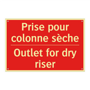 Prise pour colonne sèche - Outlet for dry riser