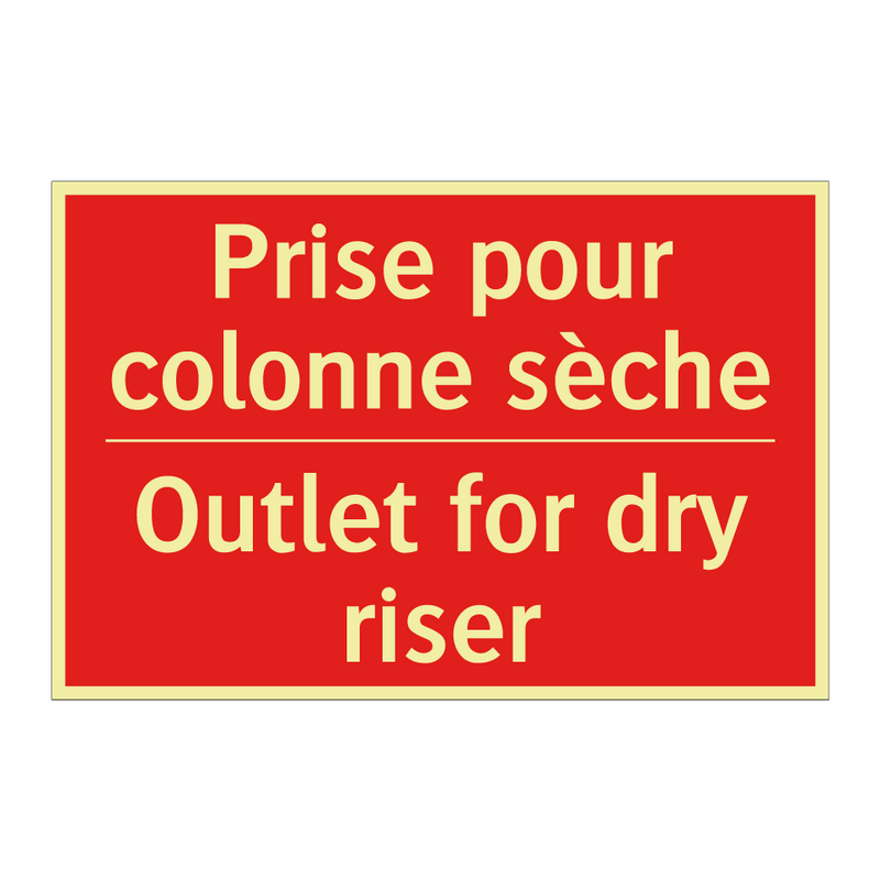 Prise pour colonne sèche - Outlet for dry riser