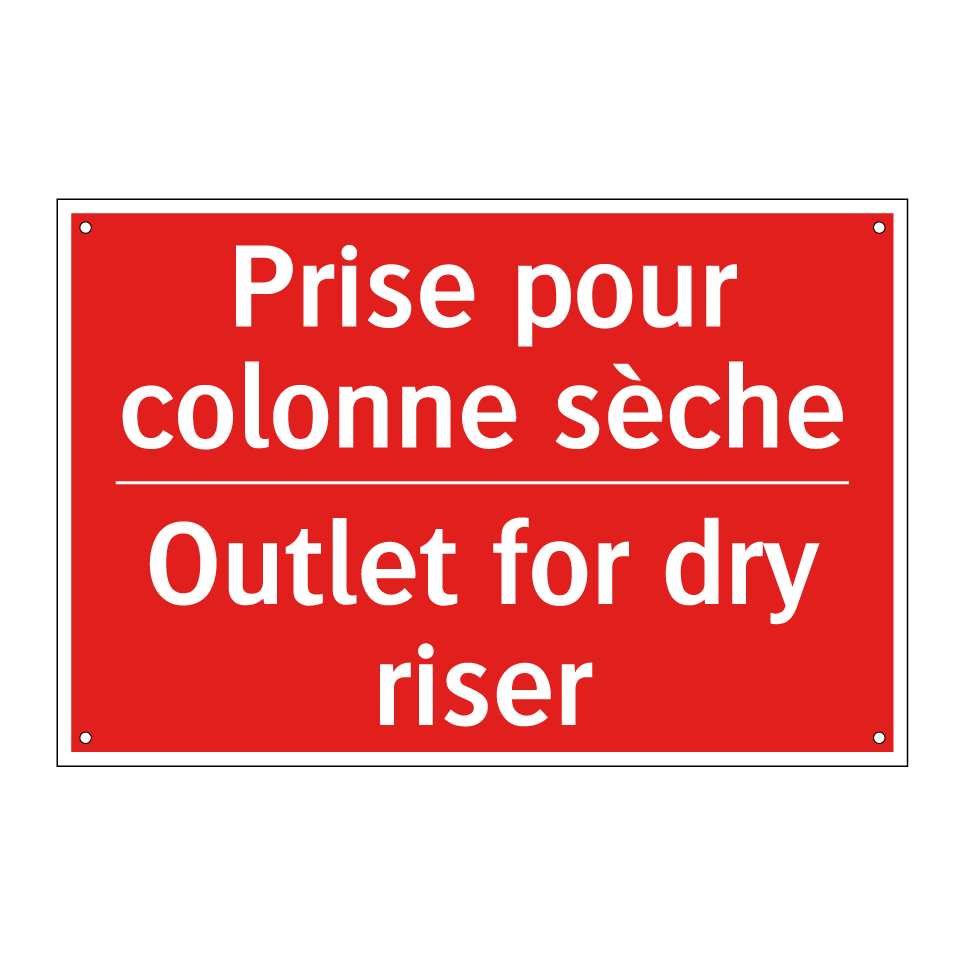 Prise pour colonne sèche - Outlet for dry riser