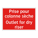 Prise pour colonne sèche - Outlet for dry riser