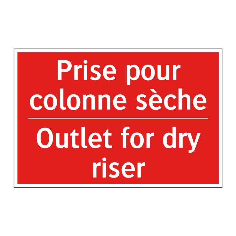 Prise pour colonne sèche - Outlet for dry riser