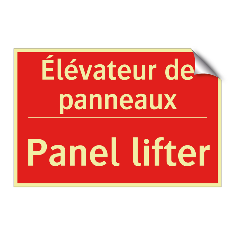 Élévateur de panneaux - Panel lifter