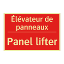 Élévateur de panneaux - Panel lifter