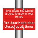 Porte coupe-feu Gardez la porte /.../ - Fire door Keep door closed at /.../