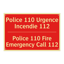Police 110 Urgence Incendie 112 /.../ - Police 110 Fire Emergency Call /.../