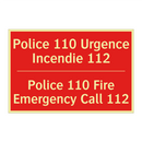Police 110 Urgence Incendie 112 /.../ - Police 110 Fire Emergency Call /.../