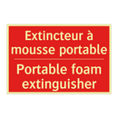 Extincteur à mousse portable - Portable foam extinguisher