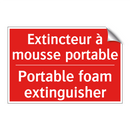 Extincteur à mousse portable - Portable foam extinguisher