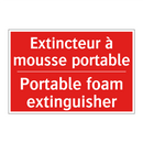 Extincteur à mousse portable - Portable foam extinguisher
