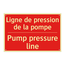 Ligne de pression de la pompe - Pump pressure line