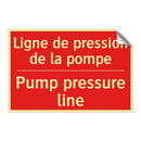 Ligne de pression de la pompe - Pump pressure line