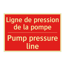 Ligne de pression de la pompe - Pump pressure line