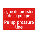 Ligne de pression de la pompe - Pump pressure line