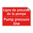 Ligne de pression de la pompe - Pump pressure line