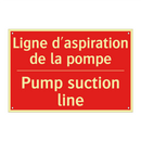 Ligne d'aspiration de la pompe - Pump suction line