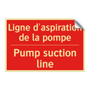Ligne d'aspiration de la pompe - Pump suction line