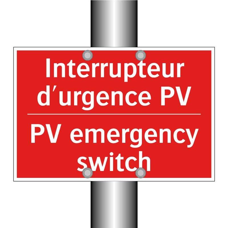Interrupteur d'urgence PV - PV emergency switch
