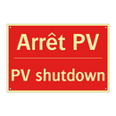 Arrêt PV - PV shutdown