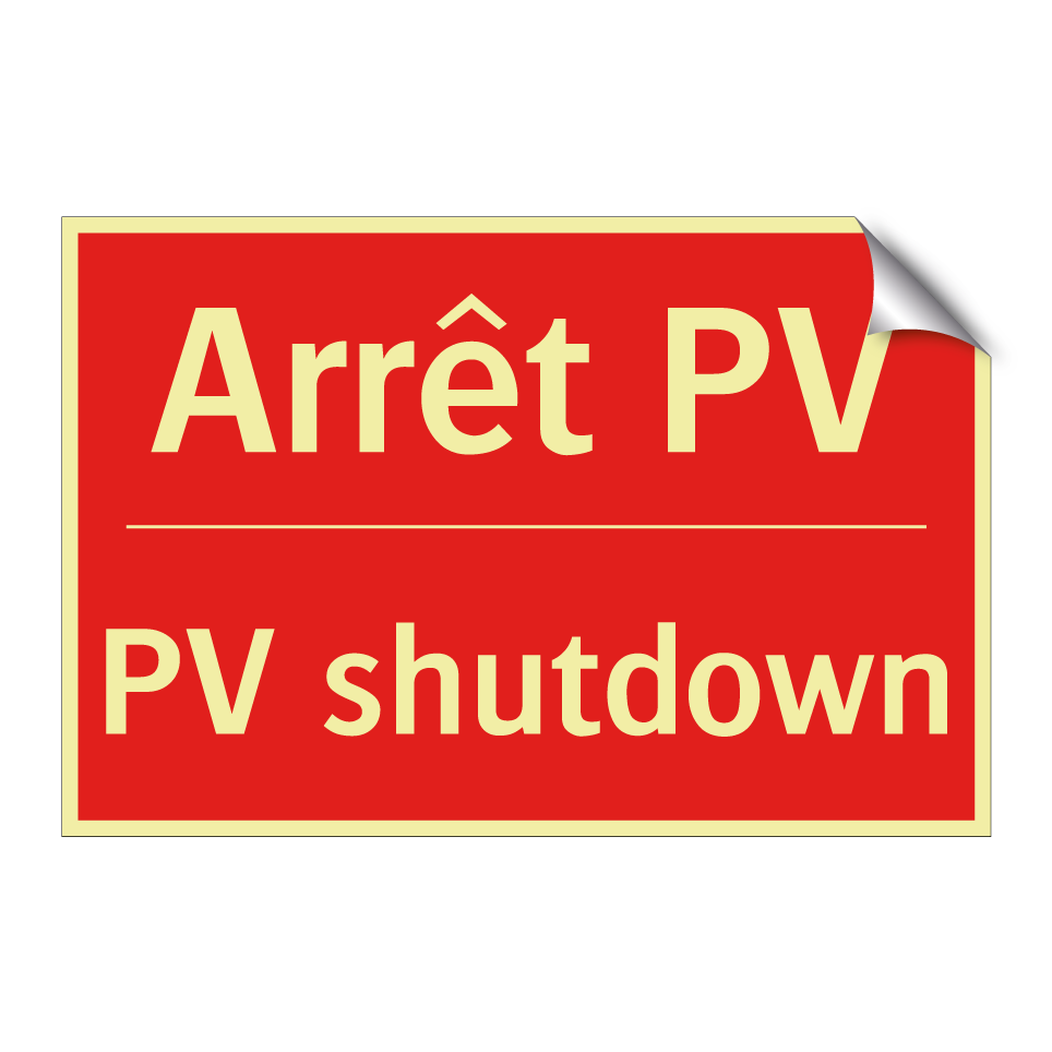 Arrêt PV - PV shutdown
