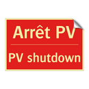 Arrêt PV - PV shutdown