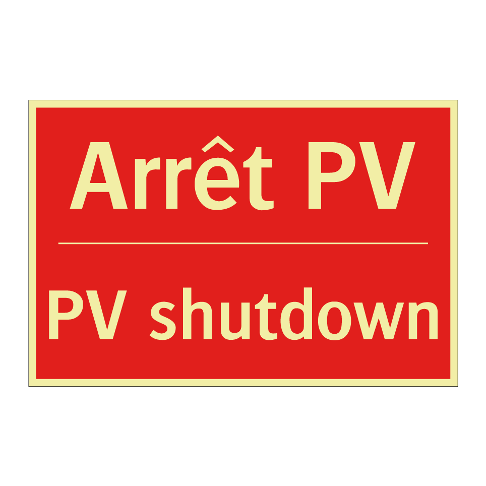 Arrêt PV - PV shutdown