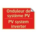 Onduleur de système PV - PV system inverter