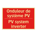 Onduleur de système PV - PV system inverter