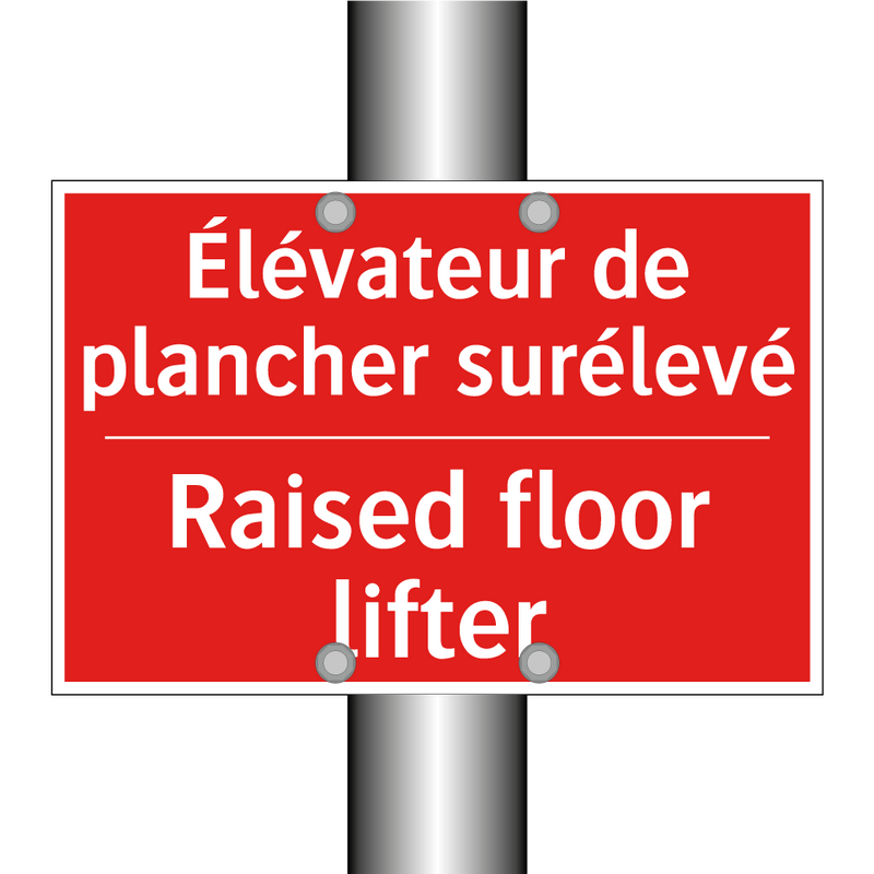 Élévateur de plancher surélevé - Raised floor lifter