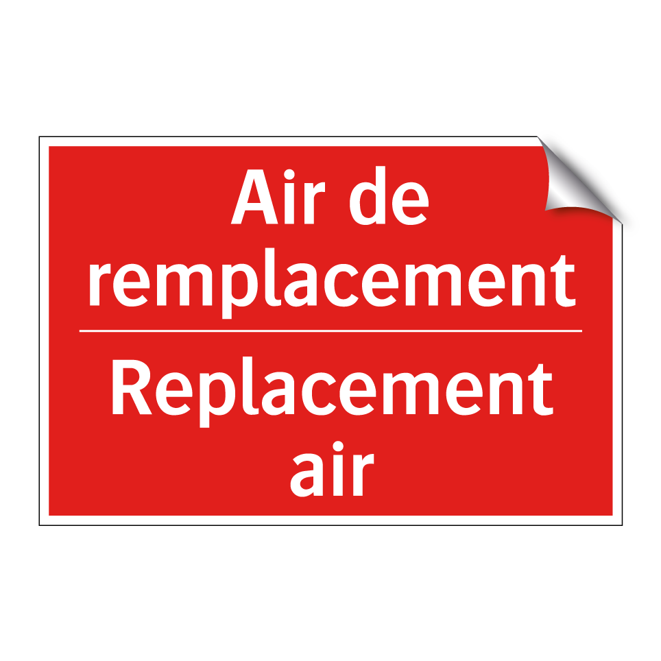 Air de remplacement - Replacement air