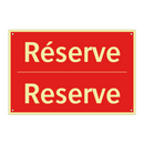 Réserve - Reserve
